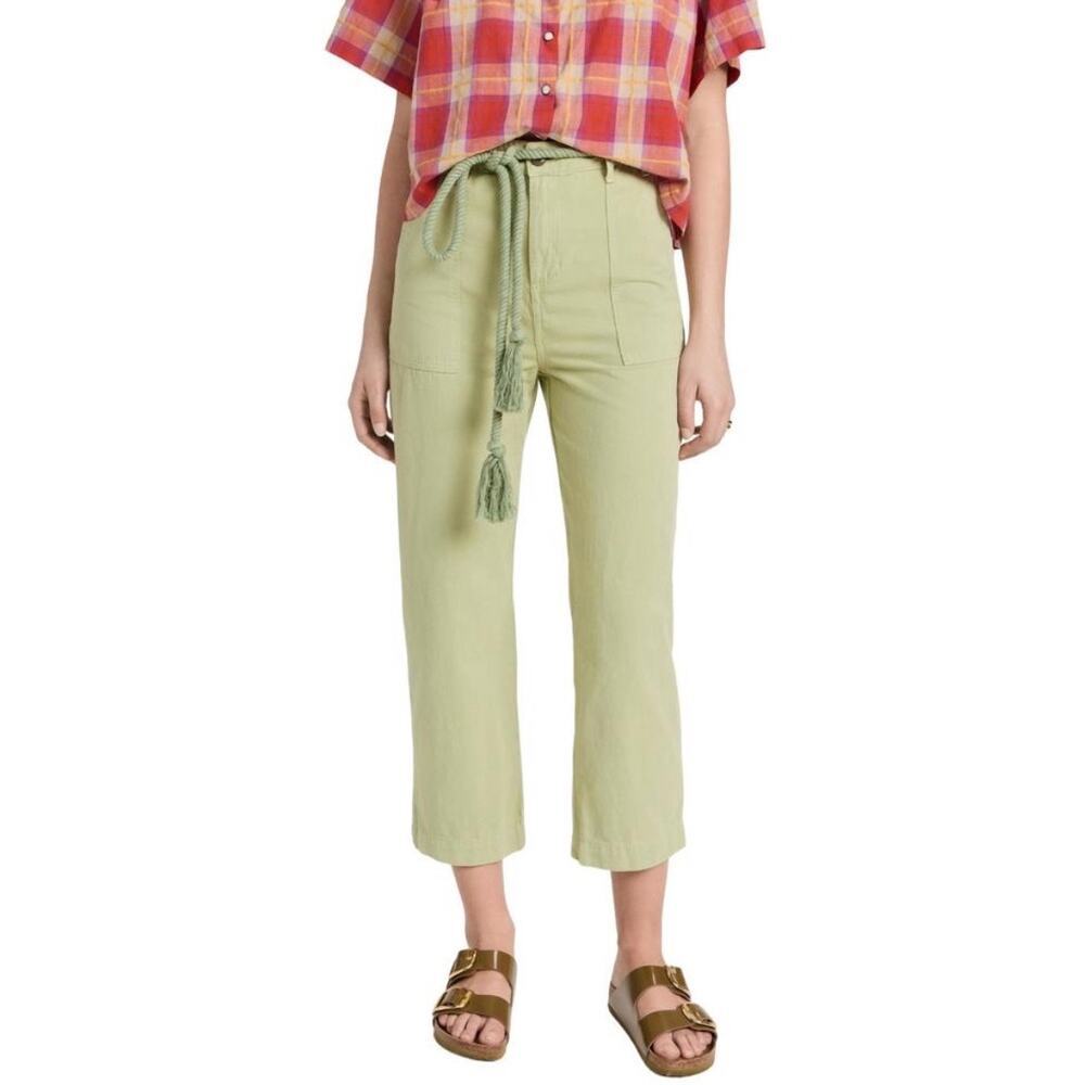 B27 The Great Voyager Ankle Crop Pants 28 Green‎ Beach Coastalcore Cottagecore